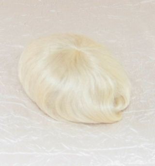VINTAGE stock MOHAIR doll WIG size 10/11 BABS BLONDE Baby,  Boy infant 3