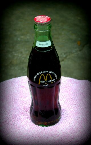 Mcdonald " S Rare Coca - Cola Commemorative Bottle1990