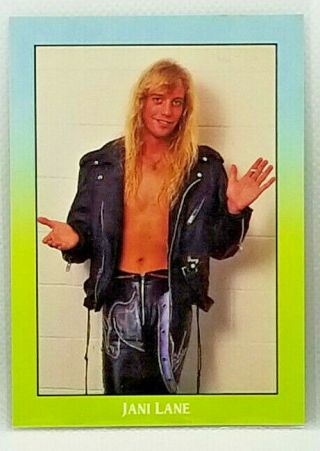 1991 Brockum Rockcards Promo Card 3 Jani Lane Warrant Ultra Rare
