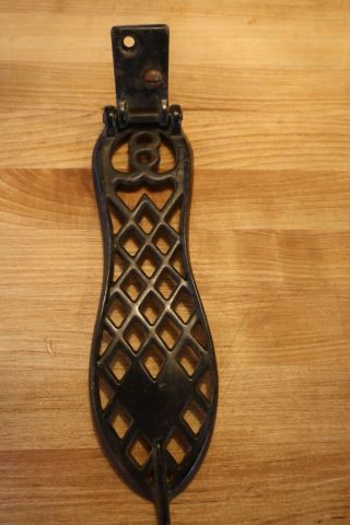 Vintage Antique Shoe Shine Foot Rest Cast Iron