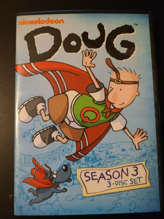 Doug Season 3 Rare 3 Dvd Set Nickelodeon Animated Series