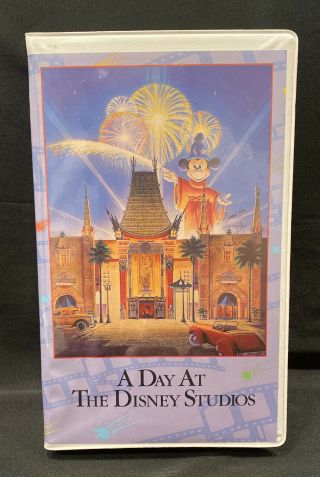 A Day At Disney Studios (vhs Disney Attractions Inc) Rare Souvenir Video