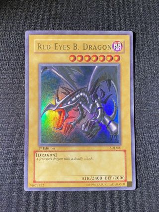 Red - Eyes Black Dragon Sdj - 001 1st Edition Ultra Rare Yu - Gi - Oh Card Na English