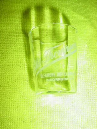 Rare Vintage Old Thompson Whiskey Shot Glass Glenmore Distilleries Incorporated