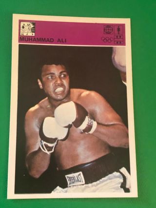 Muhammad Ali Rare Card Boxing Vintage Cassius Clay 1980 Svijet Sporta