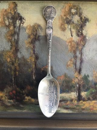Antique Sterling Silver Souvenir Spoon State Of California Ferry Building S.  F.