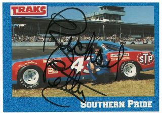 Richard Petty The King Rare Signed 1991 Traks Racing Card