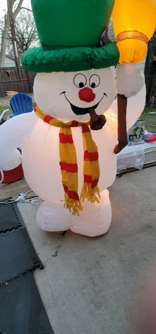 Frosty The Snowman Inflatable Airblown Not Inflating 8 Ft Tall Read Ad Rare