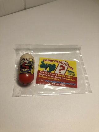 Rare Mighty Beanz Nose Picker Bean With Certificate In Plastic