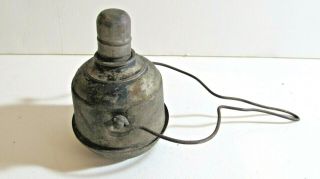 Antique Whale Oil Lamp Cigar Lighter Primitive Oil Lamp Miner Lamp