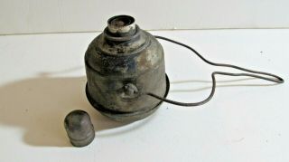 Antique Whale Oil Lamp Cigar Lighter Primitive Oil Lamp Miner Lamp 2