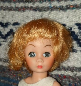 Vintage 8.  5 " Unmarked Little Miss Ginger Or Clone? Fashion Doll High Heel Feet