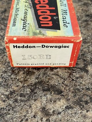 Vintage Heddon Dowagiac Minnow Fishing Lure Box 150 Rainbow 2