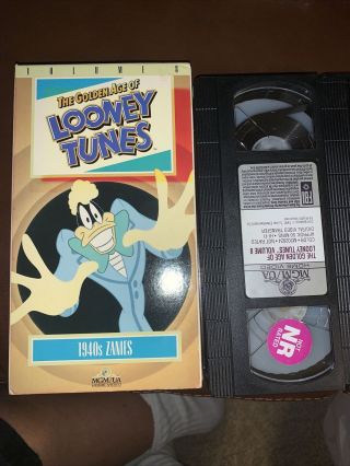 The Golden Age Of Looney Tunes 1940’s Zanies Vhs Rare