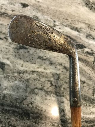 A.  Auchterlonie Special Antique Hickory Shaft Golf Club,  Mid Iron Hand Forged