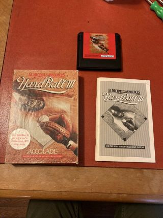 Sega Genesis Game Hardball Iii 3 Complete Cib Mega Drive
