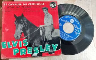 Vintage Elvis Presley Rare French Ep Love Me Tender In Vg