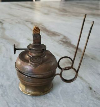 Antique Bridgeport Brass Co,  All Night Oil Burner Lantern