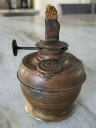 Antique Bridgeport Brass Co,  All Night Oil Burner Lantern 3