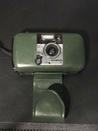 Vintage Olympus Lt - 1 35mm Film Point & Shoot Camera Rare Green Case