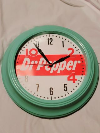 Retro Dr Pepper Clock Rare Great