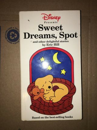 Vhs Disney Sweet Dreams,  Spot Oop Rare By Eric Hill