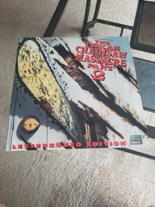 Texas Chainsaw Massacre 2 Rare Laserdisc Tcm Leatherface Mask Horror Halloween