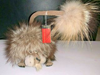 Vintage Reuge Stuffed Animal Lion Windup Swiss Musical Movement