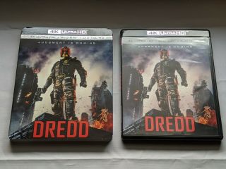Dredd 4k Ultra Hd 1 Disc Set,  Rare Oop Slipcover Sleeve
