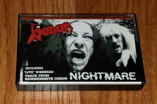 Venom Mega Rare Nightmare Cassette Unplayed Neat 1985 Cronos Mantas Abaddon
