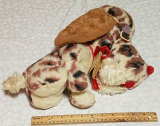 Vintage My - Toy Plush Pals Dog Stuffed Animal Made In Usa Puppy Spotted Brown
