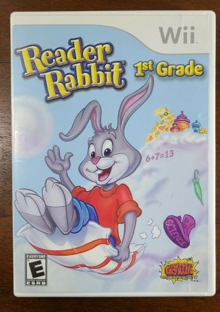 Reader Rabbit 1st Grade (nintendo Wii,  2011) Complete - Rare