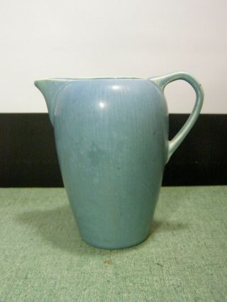 Antique 1921 Rookwood Art Pottery Pitcher Creamer 2495 Blue Rare