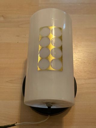 Vintage Mid Century Modern Cylinder Wall Light