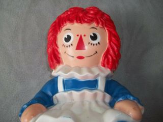 Raggedy Ann Coin Bank The Bobbs Merrill Co 1972 My Toy Co Hard Plastic Vintage 2