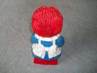Raggedy Ann Coin Bank The Bobbs Merrill Co 1972 My Toy Co Hard Plastic Vintage 3