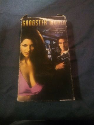Gangster World Vhs Video Tape Rare Sci - Fi Mob Action Horror Stacey Williams