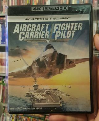 Aircraft Carrier Fighter Pilot 4k Uhd,  Blu - Ray Rare Oop Like - Shout Factory