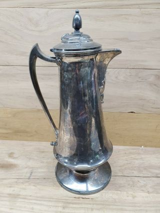 Vintage Antique Simpson,  Hall,  Miller Treble Plate Elegant Coffee Tea Pot 1871