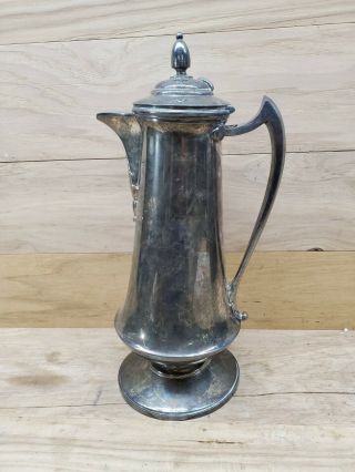 Vintage Antique Simpson,  Hall,  Miller Treble Plate Elegant Coffee Tea Pot 1871 3