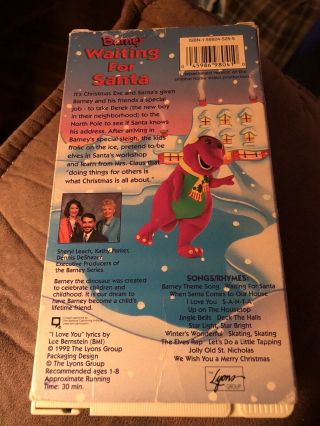 Barney And The Backyard Gang Waiting For Santa VHS Tape Vintage Rare 2
