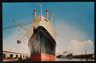 Alabama Postcard Mid 1900s Rare Mobile Shipyard Port Alblasserdyk