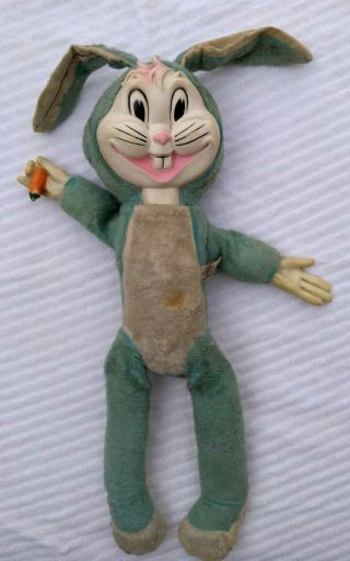 Vintage Bijou Boutique Rubber Faced Bugs Bunny Stuffed Animal Toy