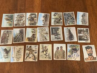 Wwi Military History 21 Rare Pre Wwii German Cigarette Tobacco Cards Orig.  Nr