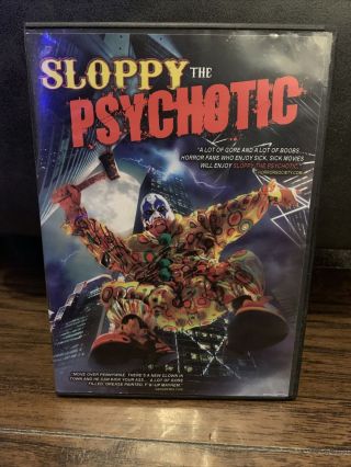 Sloppy The Psychotic Dvd 2012 Rare Oop Htf Horror Clown Slasher Cult Sleeze