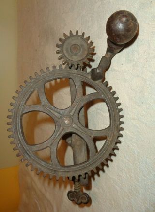 Antique Vintage Apple Peeler Cast Iron Hand Crank