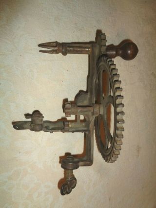Antique Vintage Apple Peeler Cast Iron Hand Crank 2