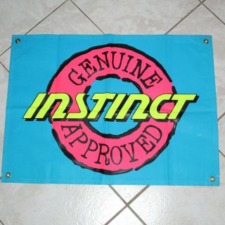 Vintage 90s Instinct Surf Brand Poster Vinyl Banner Very Rare 33 X 24