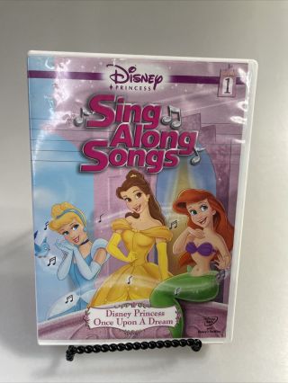 Disney Princess Sing Along Songs - Vol.  1: Once Upon A Dream (dvd,  2004) Rare