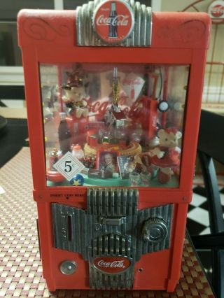 Coca - Cola Rare Collectible Vintage Claw Machine Music Box With Moving Parts.